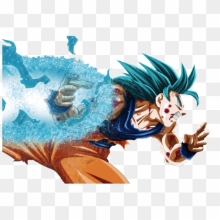 {name} Merci Pour Tes €{amount} - Goku Blue Full Power Clipart