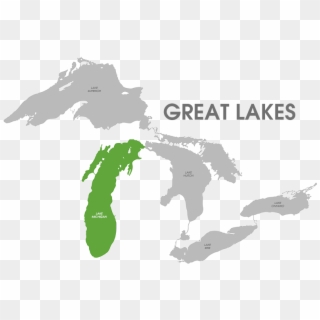 Lake Michigan Info - Great Lakes Outline Vector Clipart