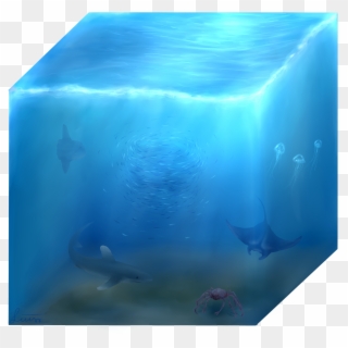 Clip Art Royalty Free Cube Of The Ocean By Liusssteen - Underwater - Png Download