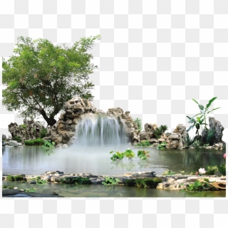 Waterfall Mpeg-4 Part 14 Landscape Free Hd Image Clipart - Full Hd Waterfall Png Transparent Png