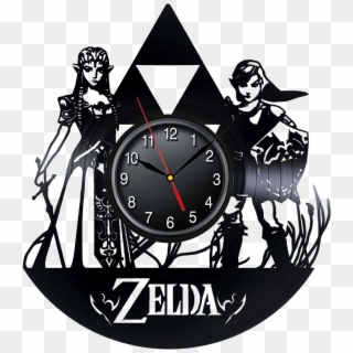 Art Vinyl Record Wall Decor Clock The Legend Of Zelda - Legend Of Zelda Clock Clipart