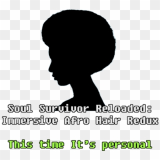 Want More Afro-ish Hair Styles Check Out Curly Hair - Silhouette Clipart
