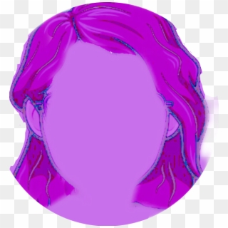 #hair #purple #purplehair #silhouettes #silhouette - Illustration Clipart