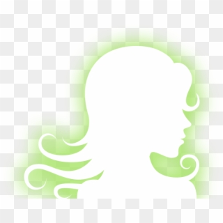 Silhouette Of Woman With Blow Dried Hair Or Wig In - Darkness Clipart