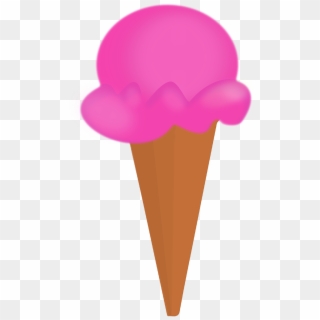 Ice Cream Cone Ice Cream Strawberry - Ice Cream Cone Clipart