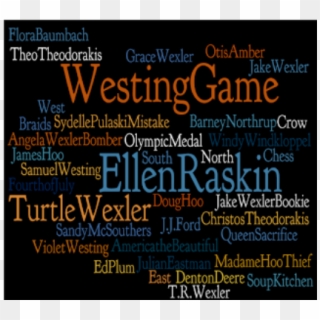 The Westing Game - Calligraphy Clipart