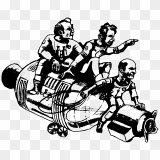 Apollo Crew Cartoon - Space Crew Clipart - Png Download
