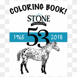 Stone Horse Coloring Book 16 Pages - Mane Clipart