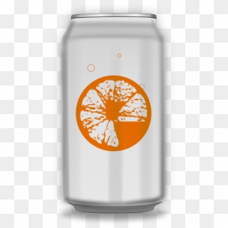 Can Drink Orange Soda Metal Png Image - Orange Soda Can Transparent Clipart