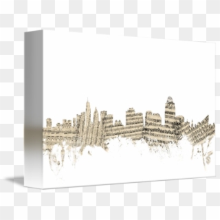 Cincinnati Ohio Skyline - Art Clipart