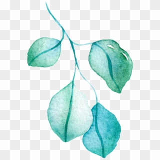 Green Branch Leaf - Drawing Clipart