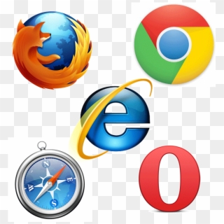 Browser Logos - Google Firefox Internet Explorer Clipart