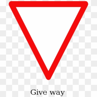 Free Indian Road Sign - Give Way Sign India Clipart