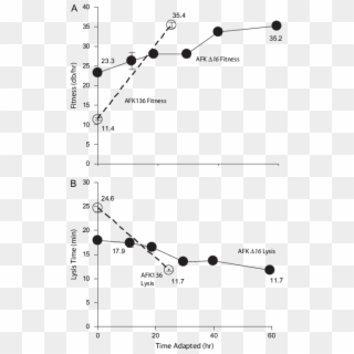 Evolution Of Afk D16 On Þgp16 Hosts - Plot Clipart