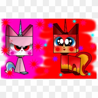Download Unikitty And Angry Kitty Clipart Princess - Unikitty Happy And Angry - Png Download