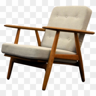 Vintage Oak “cigar” Lounge Chair By Hans J - Hans Wegner Lounge Chair Clipart