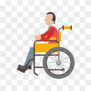 Person In Wheelchair Icon Clipart