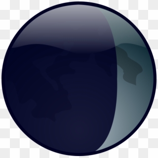 Lunar Full Earth - Clipart Waxing Crescent - Png Download
