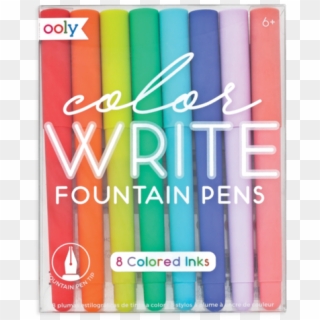 Color Write Fountain Pens / Ooly / 8 Colorful Pens - Fountain Pen Clipart
