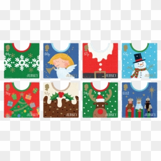Jersey Christmas Stamps 2018 Clipart