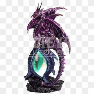 The Purple Dragon On Led Oval Eye Statue - Dragon Clipart