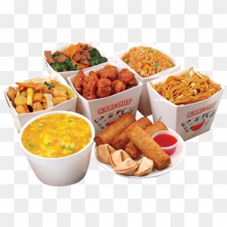 Chow Mein • Spicy Chicken • Orange Chicken • Beef Broccoli - Fast Food Clipart