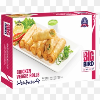 Big Bird Chicken Veggie Roll 540 Gm Clipart