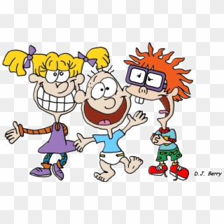 Angelica, Tommy, And Chuckie - Rugrats Play Train Png Clipart