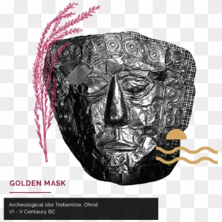During The Time Of Philip Ii And Alexander The Great - Celtic Mask Clipart