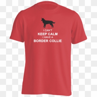 Border Collie Keep Calm T-shirt - Coca Cola Logo On Shirt Clipart