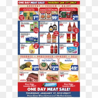 One Day Meat Sale At Breaux Mart In River Ridge Clipart