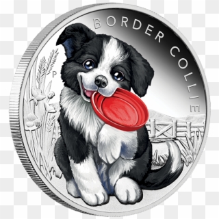 Border Collie 1/2oz Silver Proof Coin - Border Collie Clipart