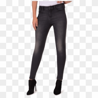 Skinny High Rise Jeans In Berlin - Ladies Black Suit Trousers Clipart