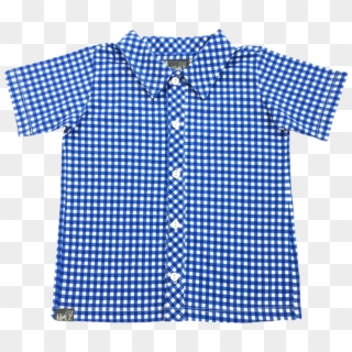 Blue Gingham Party Shirt - Materialmix Clipart