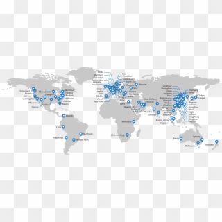 Cloudflare Network - High Resolution World Map Vector Clipart