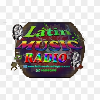 Latin Music Radio - Graphic Design Clipart