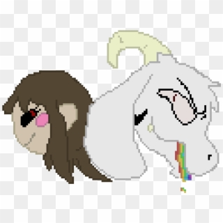 Chara And "true Form" Asriel- Undertale - Android Pixel Art Clipart