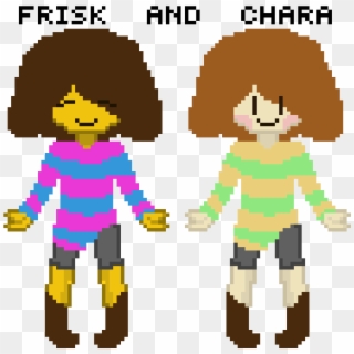 Undertale-frisk And Chara - Bold Letter Clipart