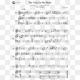 The Voice In My Heart - Mongolian Sheet Music Clipart