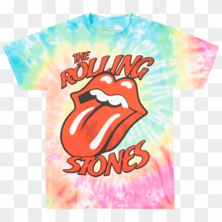 The Rolling Stones Forty Licks Tie Dye Tee Rock Music - Rolling Stones Clipart