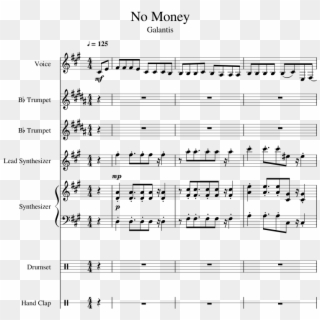 No Money Sheet Music 1 Of 33 Pages - Sheet Music Clipart
