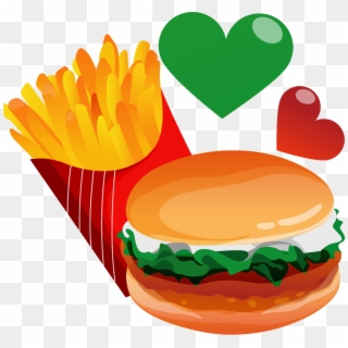 Hamburger French Fries Fast Food Euclidean Vector Clipart