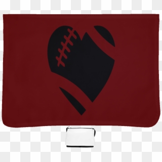 Football Heart Large Shoulder Bag - Heart Clipart