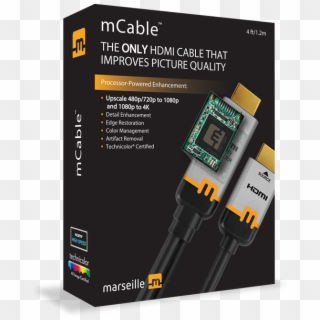 An Hdmi Cable That Enhances The Picture - Mcable Hdmi Clipart