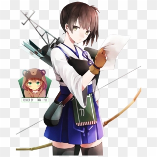 Can Someone Remove The Girl On The Left And Have Kaga - Kaga Kancolle Fan Art Clipart