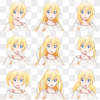 Chitoge With Alternate Hairstyles - Cartoon Clipart