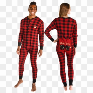 Bear Cheek Plaid - Bear Cheeks Pajamas Clipart