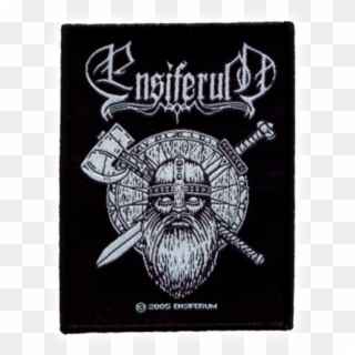 Ensiferum Official Woven Patch Sword And Axe Sew-on - Ensiferum Patch Clipart