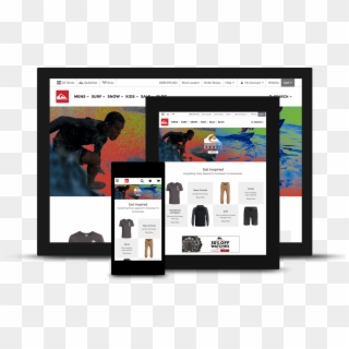 An Iconic Australian Brand, Quiksilver's First Online - Online Advertising Clipart
