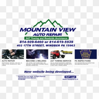 Mountain View Auto Repair, Welding And Towing Windber - Towing Clipart